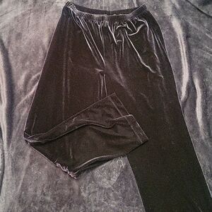 Chico's Velvet Black Pants, size 2. Perfect for NYE.